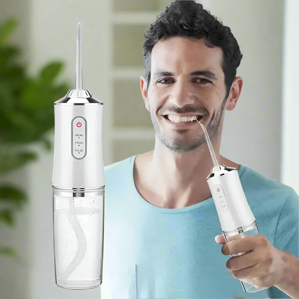 Smart Water Flosser - 4 Jets, 3 Modes, USB Charge